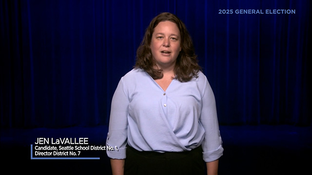 Jen LaVallee, candidate for Seattle School District No. 1, Director District No. 7 Jen LaVallee, candidate for Seattle School District No. 1, Director District No. 7