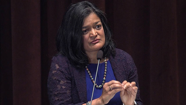 Rep. Jayapal hosts Seattle town hall