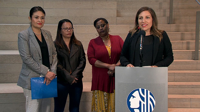 Council holds press conference on hotel worker protections legislation