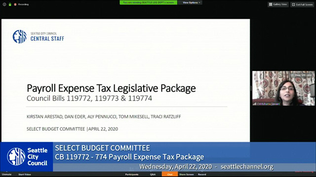 Select Budget Committee 4/22/20