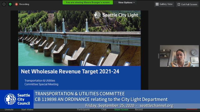 Transportation & Utilities Committee Special Meeting 9/25/20