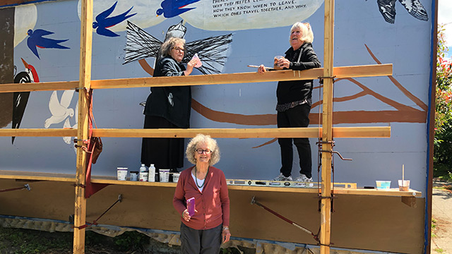 Art Zone: Fay Jones & her artist buddies beautify a Capitol Hill garage