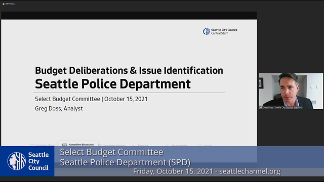 Select Budget Committee Session II 10/15/21