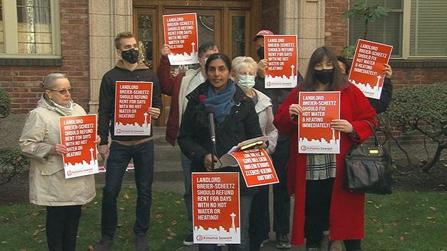 Councilmember Sawant holds press conference in support of Terrace Crest tenants