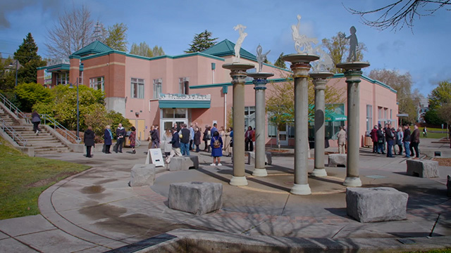 Miller Community Center celebrates completion of microgrid