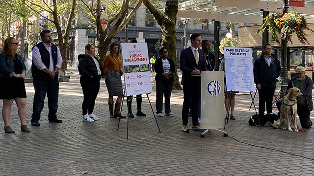 Councilmember Lewis announces his budget for Seattle Park District