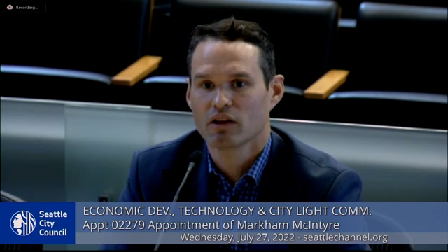 Economic Development, Technology & City Light Committee 7/27/22