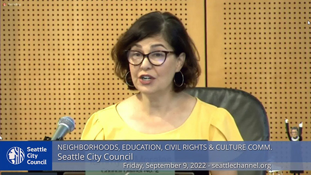 Neighborhoods, Education, Civil Rights & Culture Committee 9/9/22