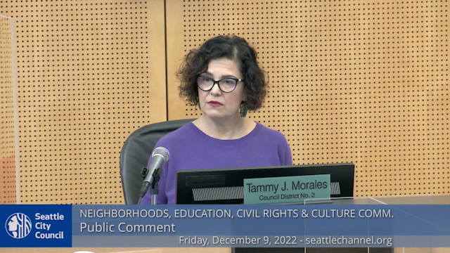 Neighborhoods, Education, Civil Rights & Culture Committee - Public Hearing 12/9/22