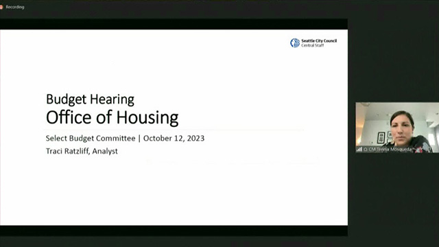 Select Budget Committee 10/12/23 Session I