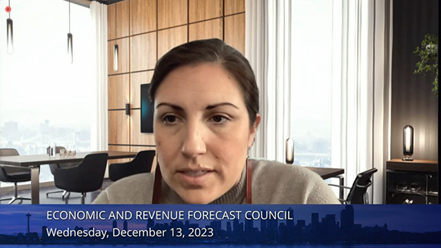 Economic and Revenue Forecast Council meeting of 12/13/23
