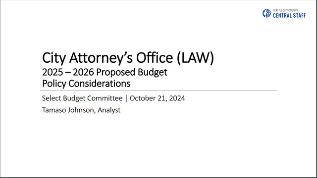 Select Budget Committee 10/21/24 Session II