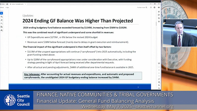 Finance, Native Communities and Tribal Governments Committee 5-7-2024