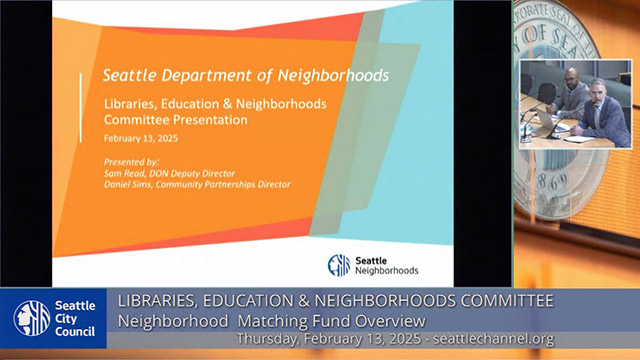 Libraries, Education & Neighborhoods 2-13-2025