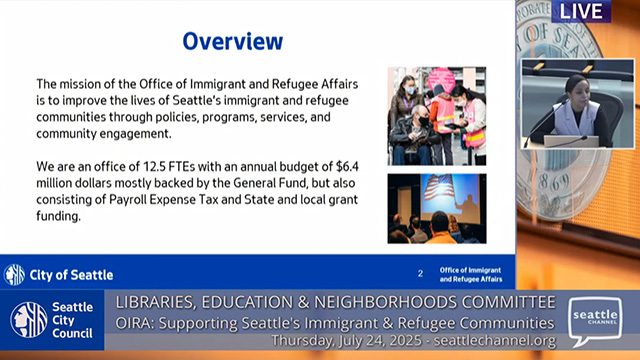 Libraries, Education & Neighborhoods 7-24-2025