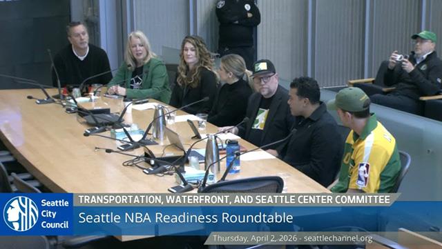 Transportation, Waterfront, and Seattle Center Committee 4/2/2026 on Explore Videos Page Transportation, Waterfront, and Seattle Center Committee 4/2/2026
